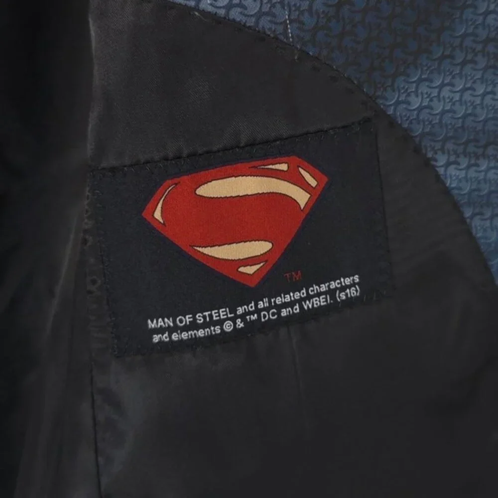 SUPERMAN Suit Jacket Blazer Alter Ego Fun Suits Size 38 Blue Men's‎